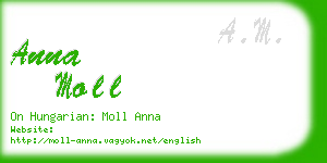 anna moll business card